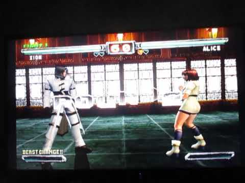 Bloody Roar Primal Fury(Gamecube)-Xion vs Alice II