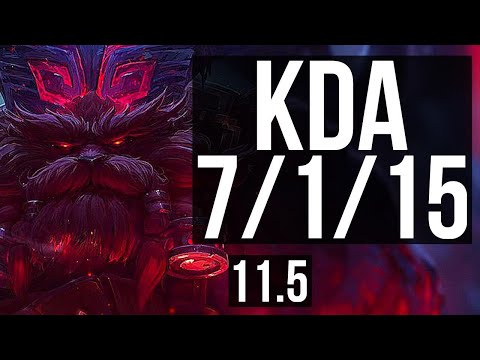 ORNN vs AATROX (TOP) | 7/1/15, 1000+ games, 1.6M mastery, Rank 8 Ornn | BR Grandmaster | v11.5