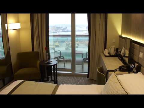 P&O Britannia Balcony Cabin E306 Grade HB Mid Forward E Deck Port Side