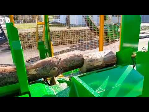 Die SSM 800/500 von Kretzer: Stämme bis zu 8m und 80/120 cm sägen und spalten in einem Durchgang