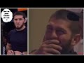 Khabib nurmagomedov can't control his laugh when Islam makhachev became translator 🤣