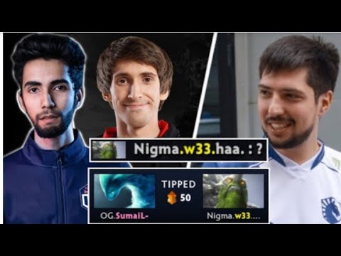 Nigma.w33 VS OG.SumaiL and Dendi Smurf