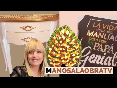 ManosalaObraTv 2021 Programa 12 Pintar Muebles  Mosaiquismo  Stencils Foil