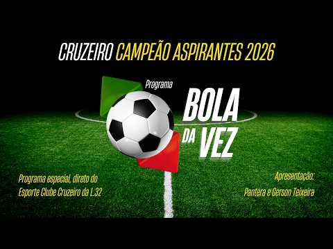 🏆 AO VIVO NA CASA DO CAMPEÃO! Cruzeiro Campeão Aspirantes 2026