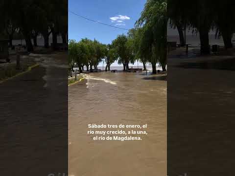 Crecida del río de la plata en Magdalena