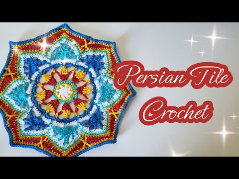 ✨️Octagon Persian Tile Crochet Tutorial | Step by Step 🧶