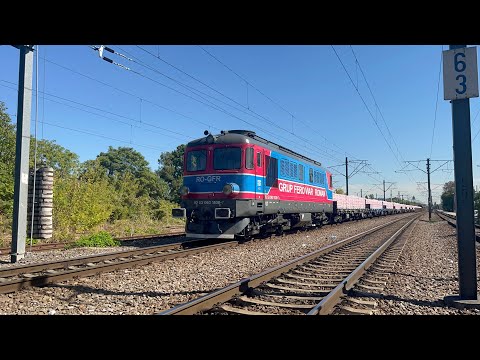 [4K] Trafic feroviar / Rail traffic in Bucuresti Baneasa - 14.09.2022