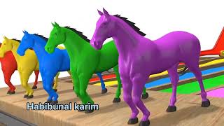 Download lagu ANIMASI kuda warna wani lucu audio sholawat ya tar... mp3