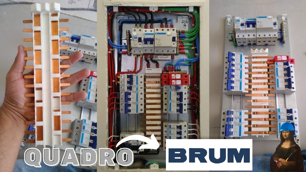 Watch Now COMO MONTAR QUADRO DE DISTRIBUIÇÃO COM BARRAMENTO// COMO MONTAR QUADRO DE DISTRIBUIÇÃO COM BARRAMENTO//
