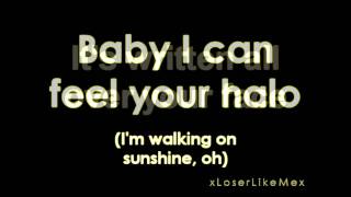 Glee || Halo / Walking on Sunshine || Lyrics