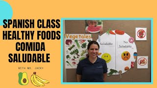 Spanish Class - Healthy Foods (Comida Saludable) - Video for Kids