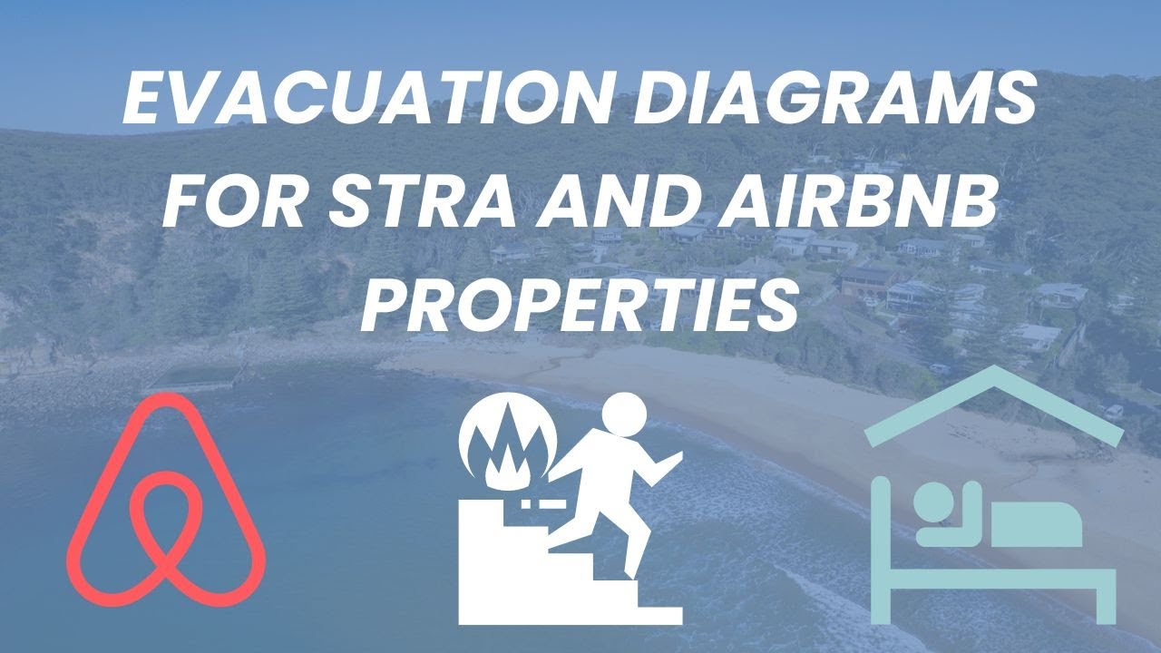 Evacuation Diagrams for the Short Term Rental Industry. Airbnb Fire
