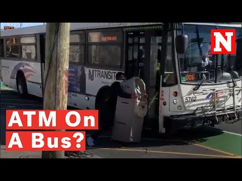 Watch: Comedian Tries To Lug A Whole ATM Machine Onto NJ Transit Bus And Goes Viral