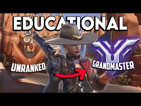 EDUCATIONAL ASHE Unranked to GM | (ASHE ONLY GAMEPLAY) | Overwatch 2