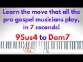 The Go To Gospel Movement That All The Pros Use 9Sus4 Chords That Resolve Learn In 7 Seconds