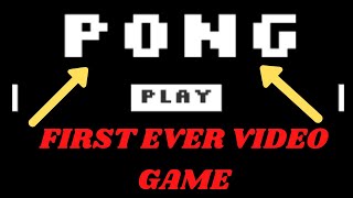 First Ever Video Game (Pong)