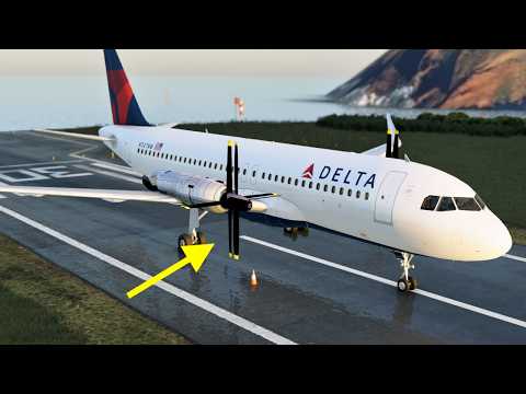 Airbus A320 vs WORLD'S MOST POWERFUL Turboprop Engine