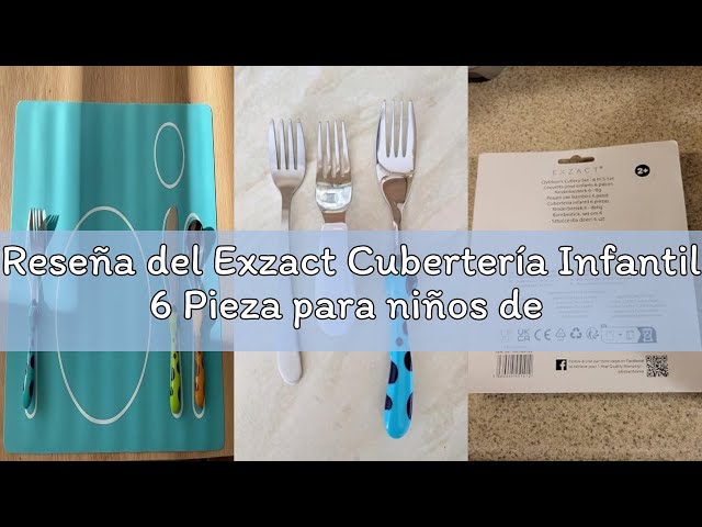 Vídeo relacionado con Exzact Cubertería Infantil 6 Pieza para niños de Acero Inoxidable - 2 x Cena Cuchillo, 2 x Cena Tenedor, 2 x Cena cuchar - Cubiertos de dinosaurios para niños(Dinosaurios x 6)