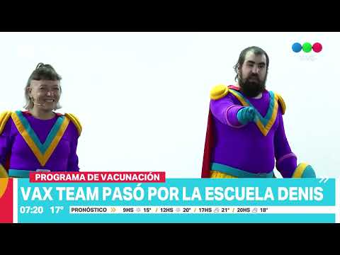 El programa de vacunación "Vax team" pasó por la escuela Gregoria Pérez de Denis