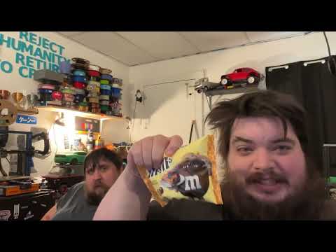 Two Fat Guys Try: Ep117 - M&M's Honey Grahm! - Food Review
