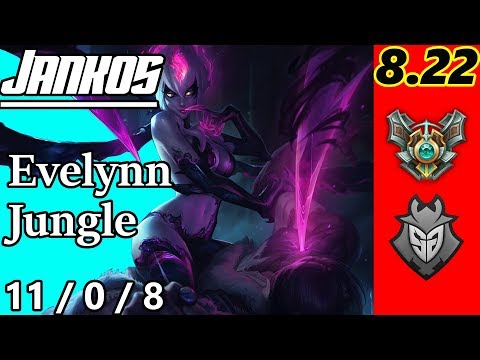 G2 Jankos as Evelynn Jungle - S8 Patch 8.22 - EUW Master - Full Gameplay