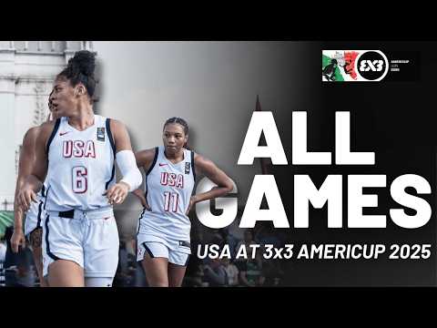ALL United States GAMES at the FIBA 3x3 AmeriCup 🇺🇸🤩 USA women's at #3x3AmeriCup
