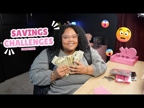 Watch Me Un-stuff My Savings Challenges: See How Much I Was Able To Save!!