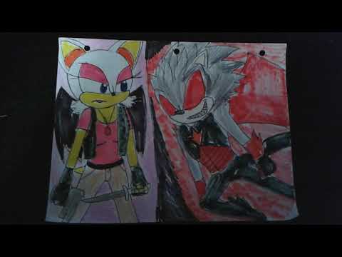 Drawing of Demon Hunter Rouge Vs Devil Raziel