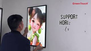 Digital Photo Frame, 32''  to55” Smart Digital Signage Display With WiFi and Video Playback.