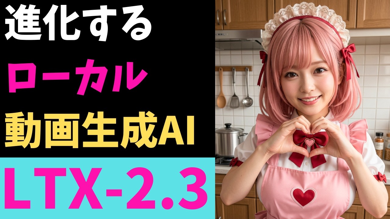 最新の動画生成AI、LTX-2.3が出た！（ローカル動画生成AI）