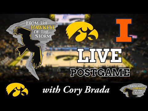 IOWA - ILLINOIS POSTGAME with Cory Brada / Iowa Men's Basketball Postgame / BIG TEN / Iowa Hawkeyes