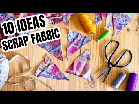 10 Sewing Projects For Scrap Fabric #29 | 2 Ideas To Use Up Your Scrap Fabric