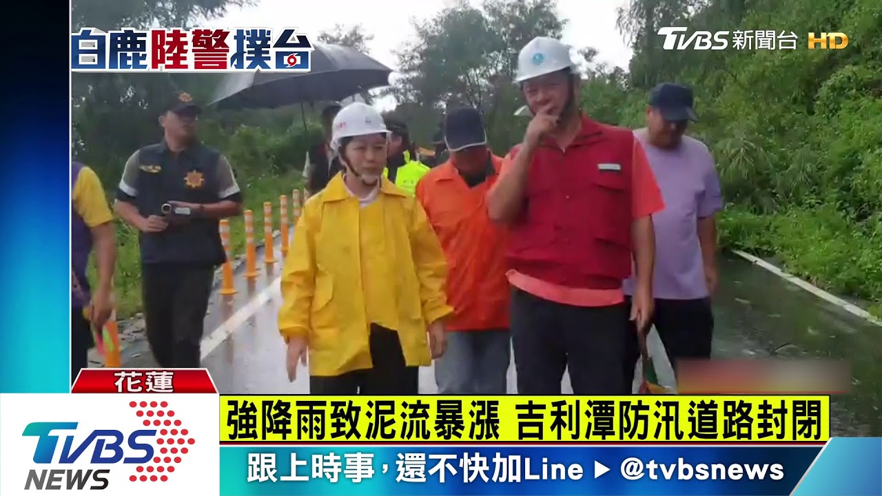 花蓮吉安路樹遭吹倒　壓斷電線爆炸起火