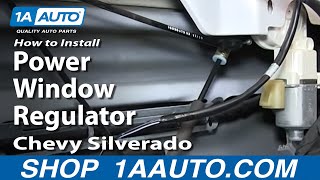 How To Replace Power Window Regulator 07-13 Chevy Silverado 1500