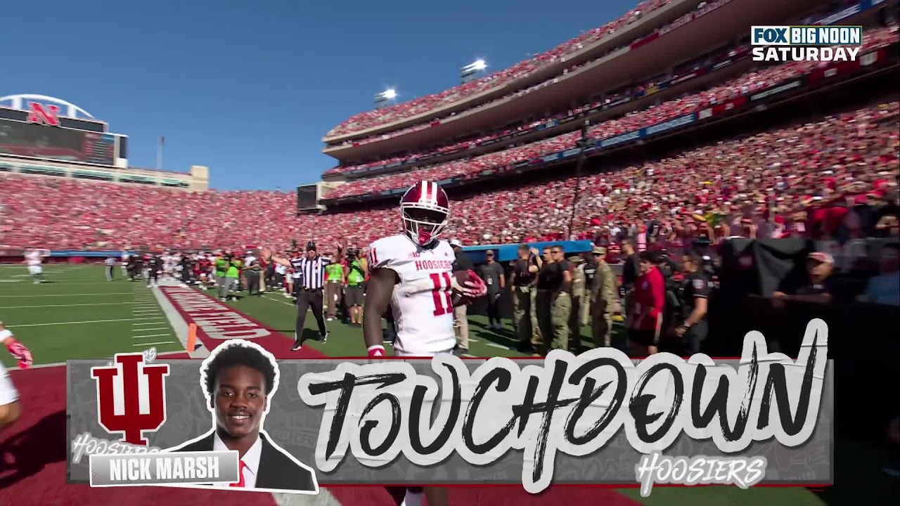 TOUCHDOWN DE NICK MARSH | Indiana Hoosiers 20-17 Nebraska Cornhuskers | College Football