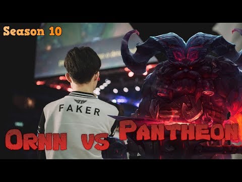 Faker - Ornn vs Pantheon Mid - Patch 10.1 LoL Season 10 KR Ranked | League of Legends Replays