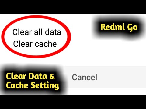 Redmi Go Clear Data & Cache Setting