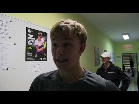 Tomáš Jiroušek po prohře v 1. kole dvouhry Neride Indoor Open 2019
