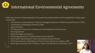 International Environmental Regimes, Law and Agreements
