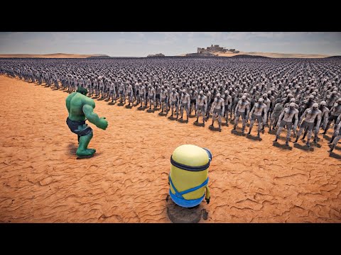 HULK & MINION VS 1,000,000 ZOMBIES - Ultimate Epic Battle