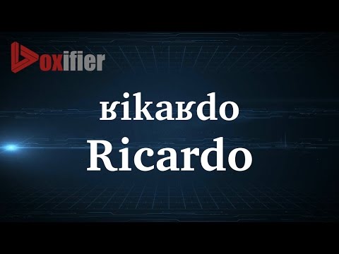 How to Pronunce Ricardo in French - Voxifier.com