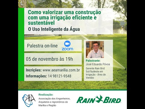 Palestra Online: Como Valorizar uma Construção com uma Irrigação Eficiente e Sustentável
