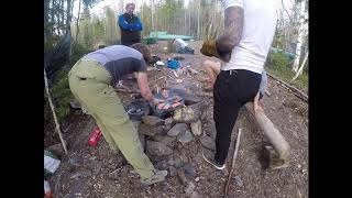 preview picture of video 'Canoeing and wild camping, hårken river Sweden'