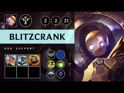 Blitzcrank Support vs Thresh - EUW Challenger Patch 25.16