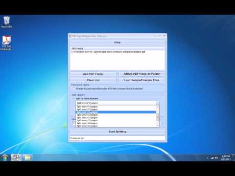 PDF Split Multiple Files Software