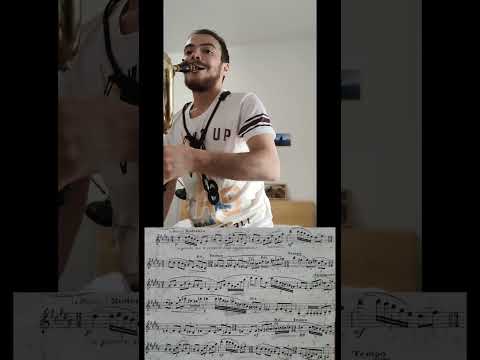 Eugène Bozza douze ÈTUDES-CAPRICES pour Saxophone n. 6 improvisation. With Baritone Saxophone.