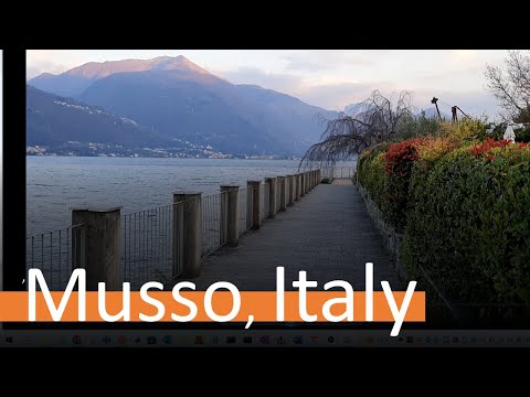 Musso,  a small town in the Province of Como in the Italy