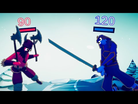 VIKING TEAM vs DYNASTY TEAM | DAMAGE INDICATOR | HP - Totally Accurate Battle Simulator | TABS