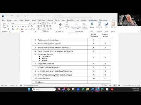 SBCC Council Meeting - February 20, 2026