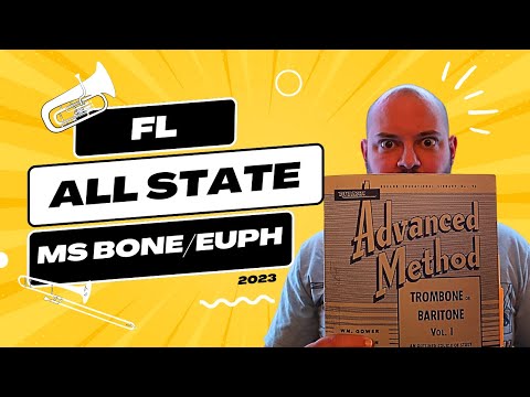 Florida All State Band 2023 Audition - Middle School Trombone and Euphonium